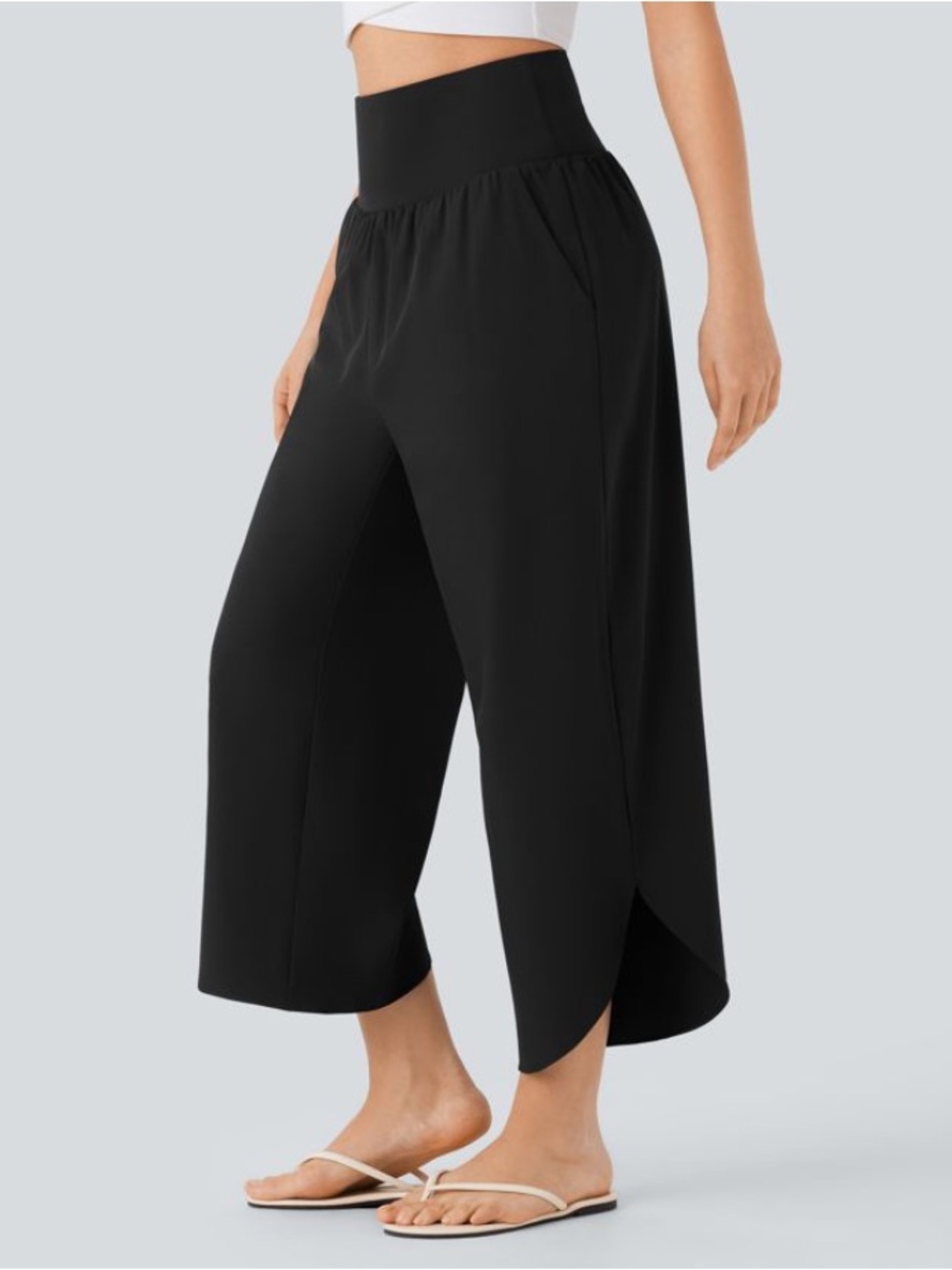 2X. .  HALARA TUMMY CONTROL WIDE LEG RESORT PANTS